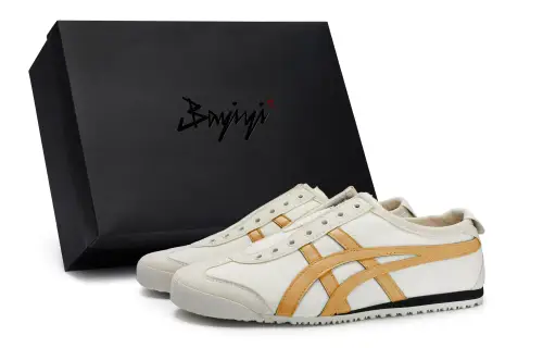 Onitsuka Tiger MEXICO 66 Slip on 811 Manufacturing, Catcher's Mitt Orange, Special Shoe Box Lightweight