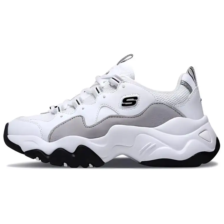 Skechers D'Lites 3.0 Running Shoes White/Grey Women's
