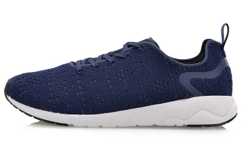 Li Ning Heather Fabric Cushioning Slip Resistant Abrasion Resistant Breathable Lightweight Low top Casual Shoes Unisex