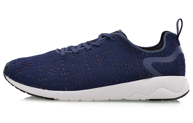 Li Ning Heather Fabric Cushioning Slip Resistant Abrasion Resistant Breathable Lightweight Low top Casual Shoes Unisex