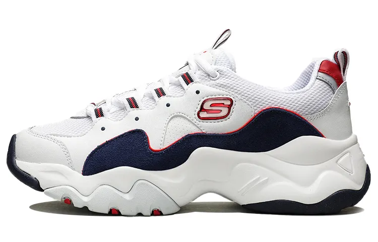 Skechers D'Lites 3.0 Zenway Low Top Running Shoes White/Blue/Red Women's