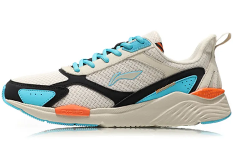 Li Ning Chasing clouds Non slip Lightweight Low top Casual Shoes Unisex Blue Gray