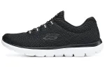 Skechers Cushioning Breathable Lightweight Low top Casual Shoes Women's Black White