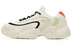 ANTA Casual Shoes Men's Low Top Ivory White Black/Neon Pink Green