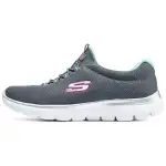 Skechers Summits Abrasion Resistant Breathable Abrasion Resistant Breathable Low top Casual Shoes Women's Gray