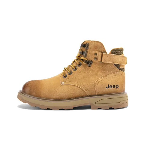 Jeep Crew Combat Boots Men's Earth Yellow