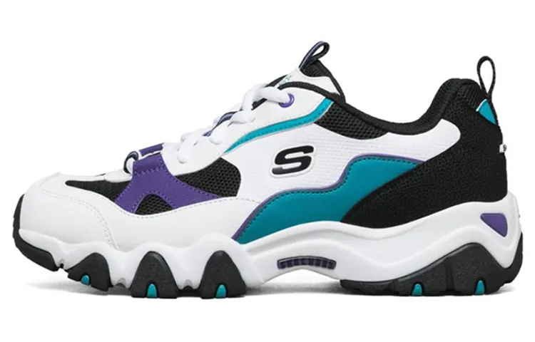 Skechers D'LITES 2.0 Mesh, Artificial Leather Cushioning Abrasion Resistant Breathable Low top Casual Shoes Women's
