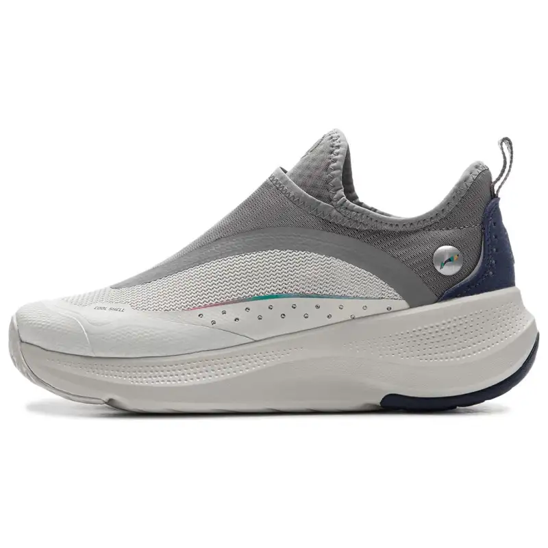 Li Ning SOFT GO Casual Shoes Women's Low Top Antarctic Gray/Rubble Gray