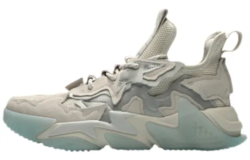 Li Ning CF Tracing Breathable Low top Casual Shoes Women's Antarctic Gray