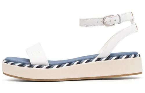 Tommy Hilfiger Embroidered-logo Platform Sandals