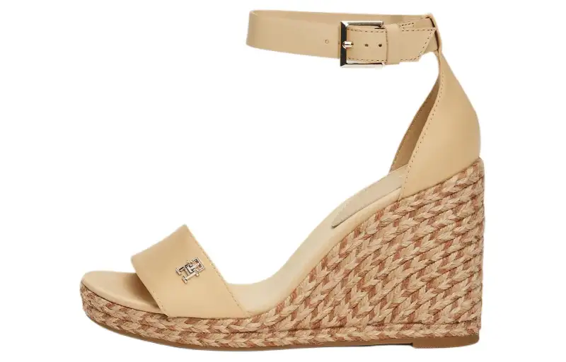 Tommy Hilfiger One Strap Sandals 11cm Women's Umber