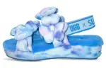 SUSAN FANG x UGG Fabric Fuzzy Slippers Women's Blue