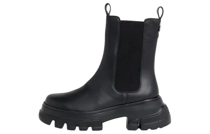 Tommy Hilfiger Short Chelsea Boots Women's Black