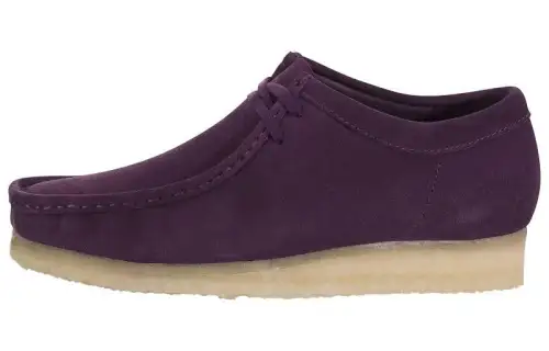 Clarks Suede Ankle Boots Men's Purple