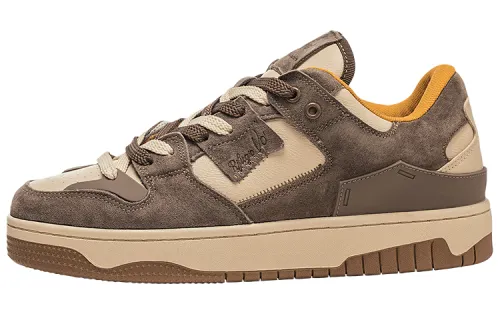 RIFUGIO VO' Skateboard Shoes Unisex Low Top Coffee