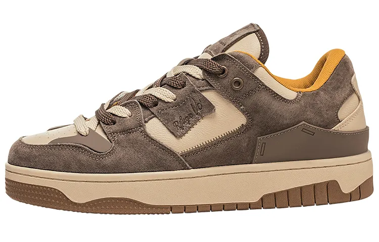 RIFUGIO VO' Skateboard Shoes Unisex Low Top Coffee