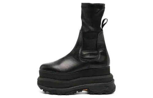 Sacai Stretch Ankle Boots Women's Black