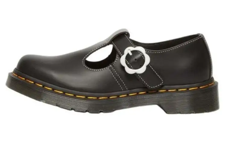 Dr. Martens Polley Smooth Leather Mary Janes 'Black' Women's