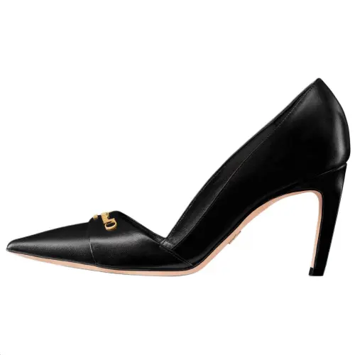DIOR My Dior Irregular Heel High Heels 8cm Women's Black