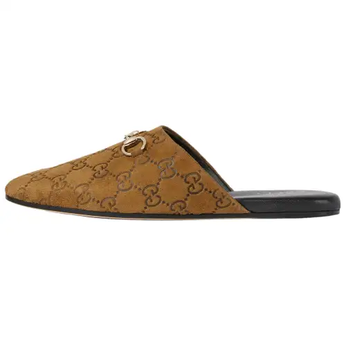 Gucci Wmns Horsebit Mule 'GG Brown' Women's