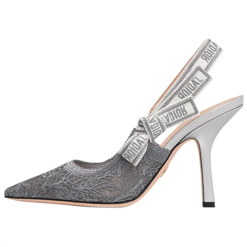 DIOR J'Adior Slim Heel High Heels 10cm Women's Silver