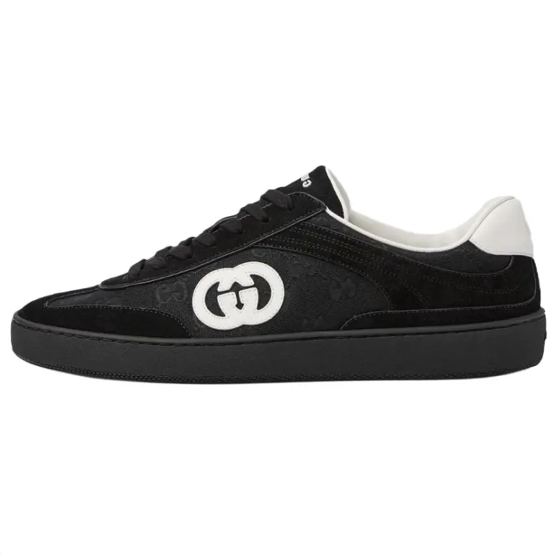 Gucci monogram lace-up sneakers