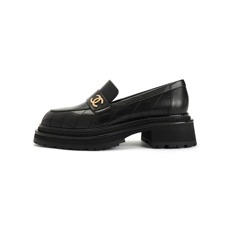 CHANEL Loafers Women's Black