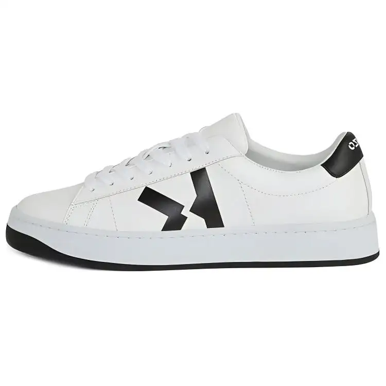 KENZO Kourt K Logo Pu Low top Skateboard Shoes Women's White Black