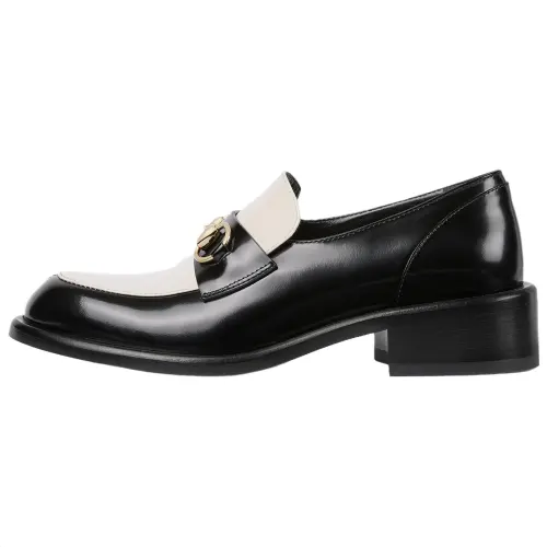 GUCCI Patent Leather Loafers 3.5cm Women's Black