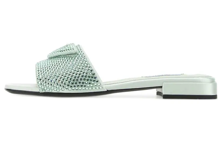 PRADA Slide Slippers Women's Green