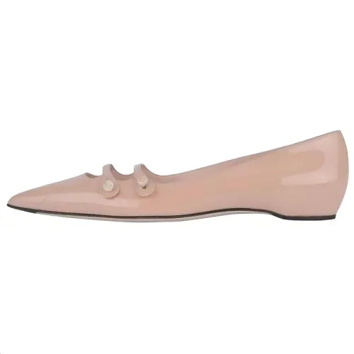 GUCCI Patent Leather Casual Shoes Women's Pink