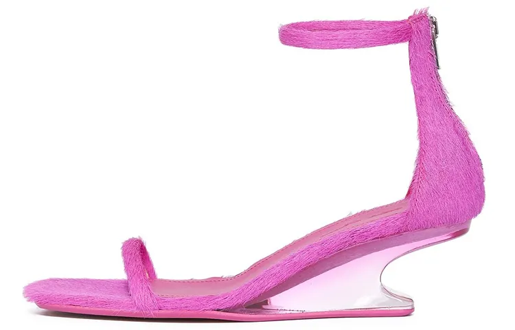 RICK OWENS/RO Cantilever One Strap Sandals 4.5cm Women's Pink