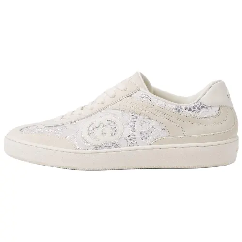 GUCCI G75 Low top Skateboard Shoes Women's White