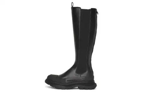 Alexander McQueen Tread Slick Knee High Boots Women's
