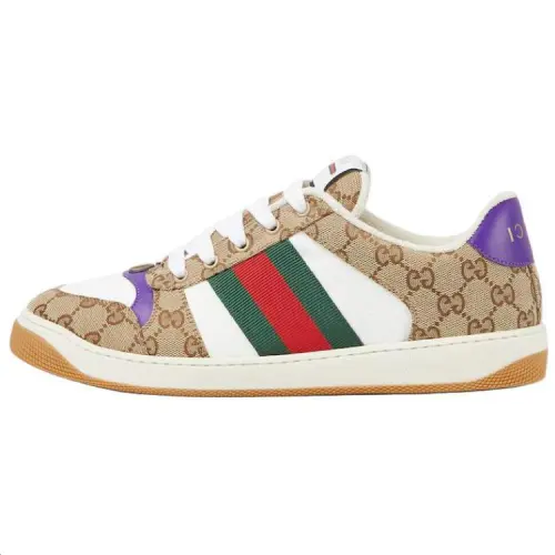 Gucci Screener Sneaker 'Beige Purple'