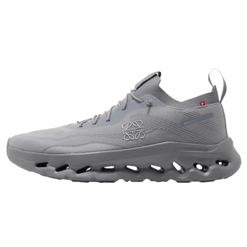 On x LOEWE Cloudtilt Fabric Low top Casual Shoes Men's Gray