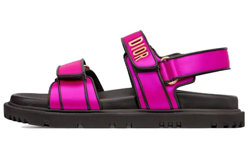 DIOR DiorAct Leather Stylish Sandal Women's Pink