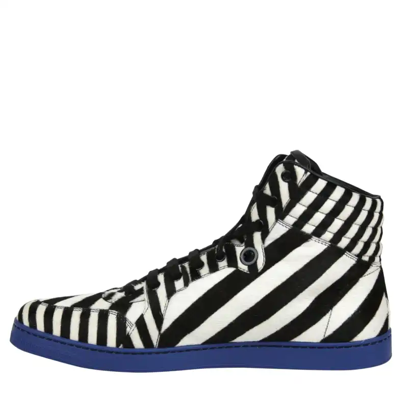 GUCCI High top Skateboard Shoes Men's Black White