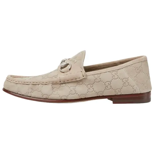 GUCCI Horsebit 1953 Loafers Men's Gray