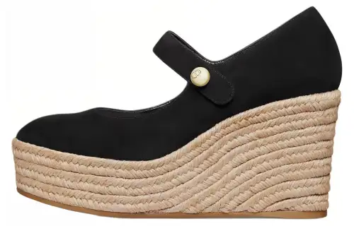 DIOR D Doll Cow Leather Platform Mary Jane Shoes 9.5cm Women's Black