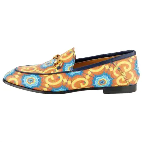 GUCCI GG Sheepskin Casual Shoes Women's Orange