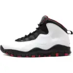 Jordan Air Jordan 10 Mid top Basketball Shoes Black White Unisex