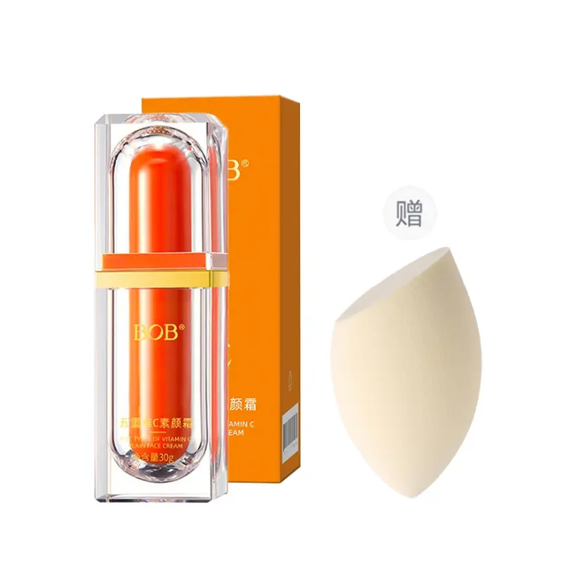 BOB Makeup cream, moisturizing makeup primer, brightening concealer, waterproof sun protection cream, oil sheen control, skin tone brightening, evens out skin, conceals acne, three-in-one, long-term effect, protects against sweat, 30g