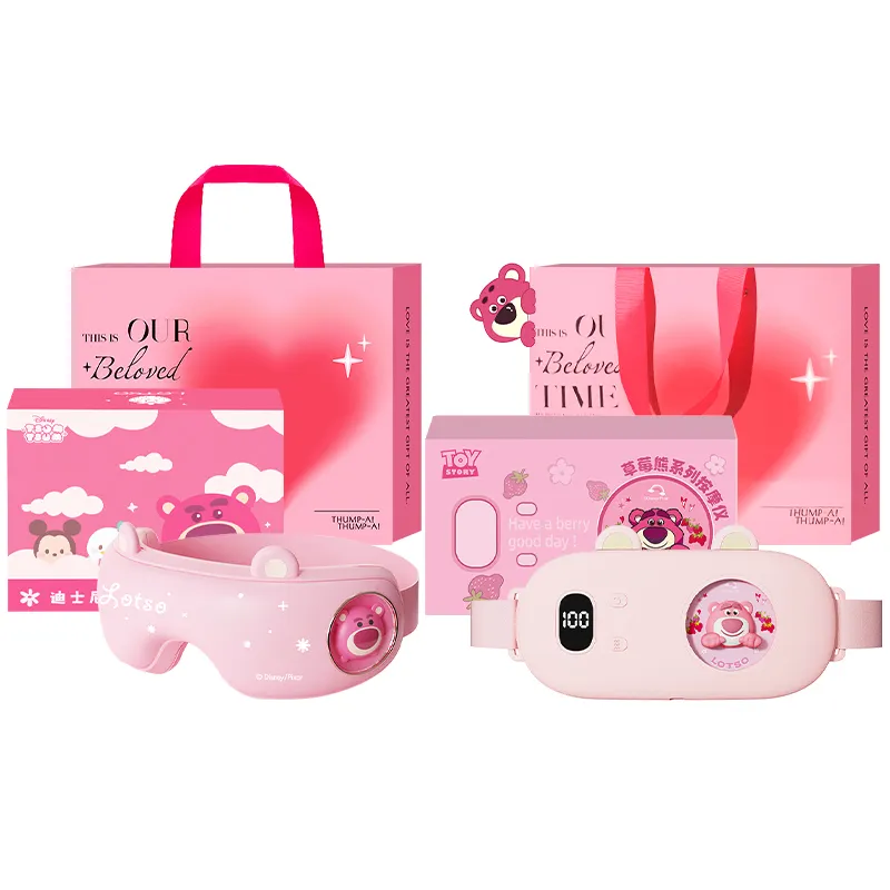 Disney Disney Warming Belt Waist and Abdominal Eyes APP Remote Music Belly Warmer Strawberry Bear Massager Relieves Pain and Relaxes Fatigue WG-K01