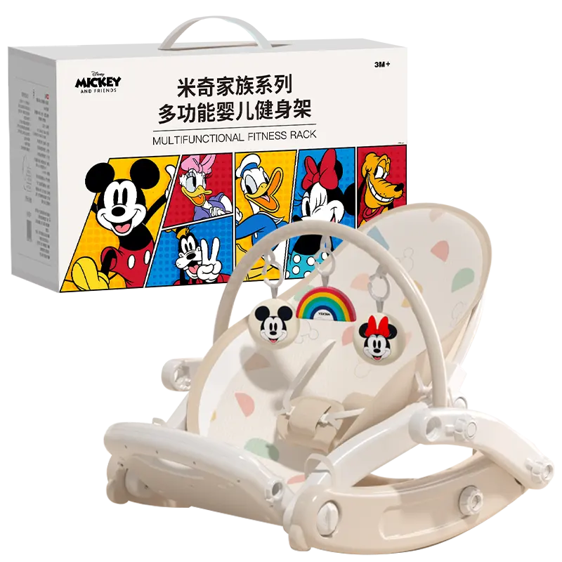 Disney Disney, children's baby rocker for new born for gym for sleep, cute smart toy, 2025 years, 3 years, early education