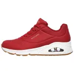 Skechers Uno Fashion Cushioning Abrasion Resistant Low top Casual Shoes Women's Red