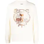 KENZO Sweatshirts Men's White Crew Neck Moderate Heavyweight