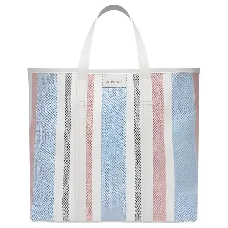 Balenciaga Barbes Nylon Tote Bag, Shopping Bag, Shoulder Bag, Handbag Medium Women's Blue