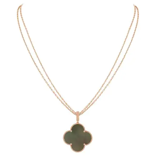 Van Cleef & Arpels 18K Rose Gold Magic Alhambra Necklace