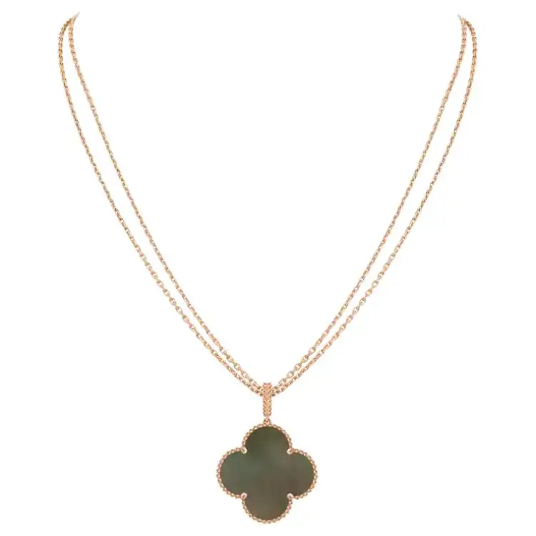 Van Cleef & Arpels 18K Rose Gold Magic Alhambra Necklace